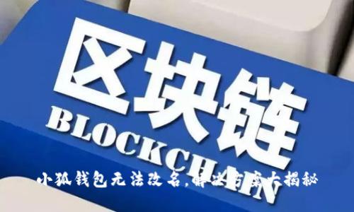 小狐钱包无法改名，解决方案大揭秘